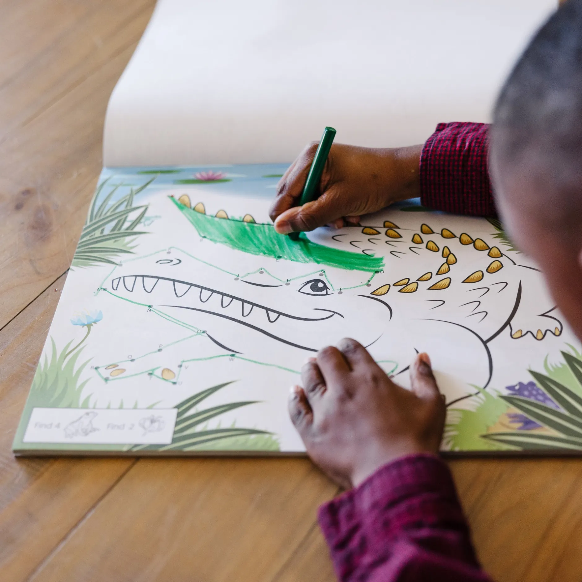 Activity Books>Melissa & Doug ABC 123 Dot-to-Dot Coloring Pad – Wild Animals