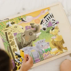 Animals & Nature Puzzles>Melissa & Doug African Plains Wooden Jigsaw Puzzle - 24 Pieces