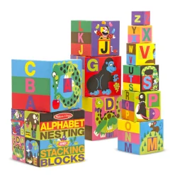 Blocks & Stacking>Melissa & Doug Alphabet Nesting and Stacking Blocks