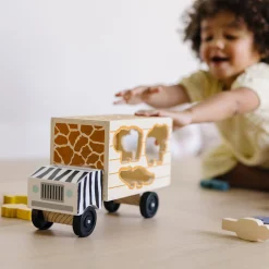 Vehicles & Trains|Motor Skills>Melissa & Doug Animal Rescue Wooden Play Set
