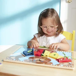 Motor Skills>Melissa & Doug Basic Skills Puzzle Board