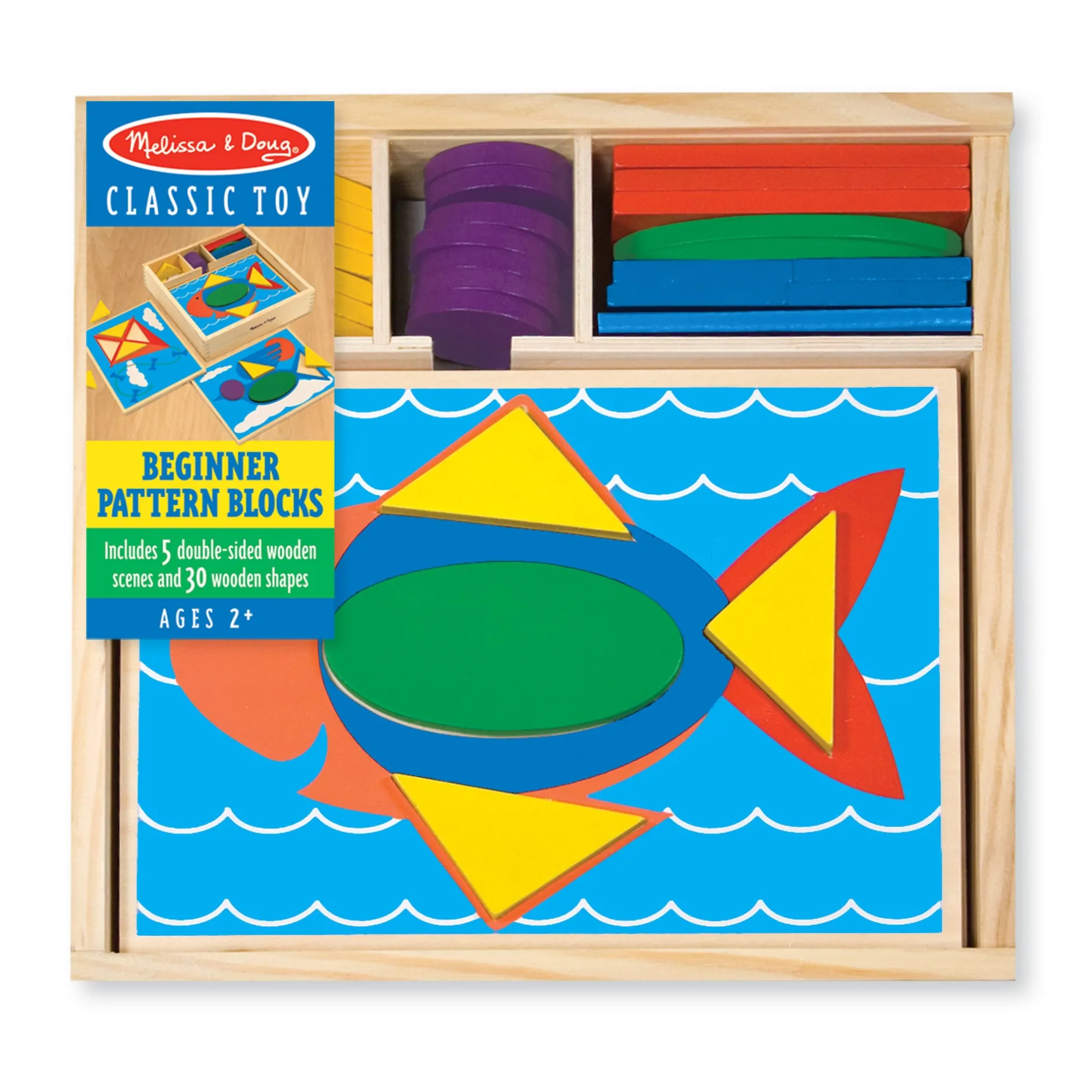 Colors & Shapes>Melissa & Doug Beginner Pattern Blocks