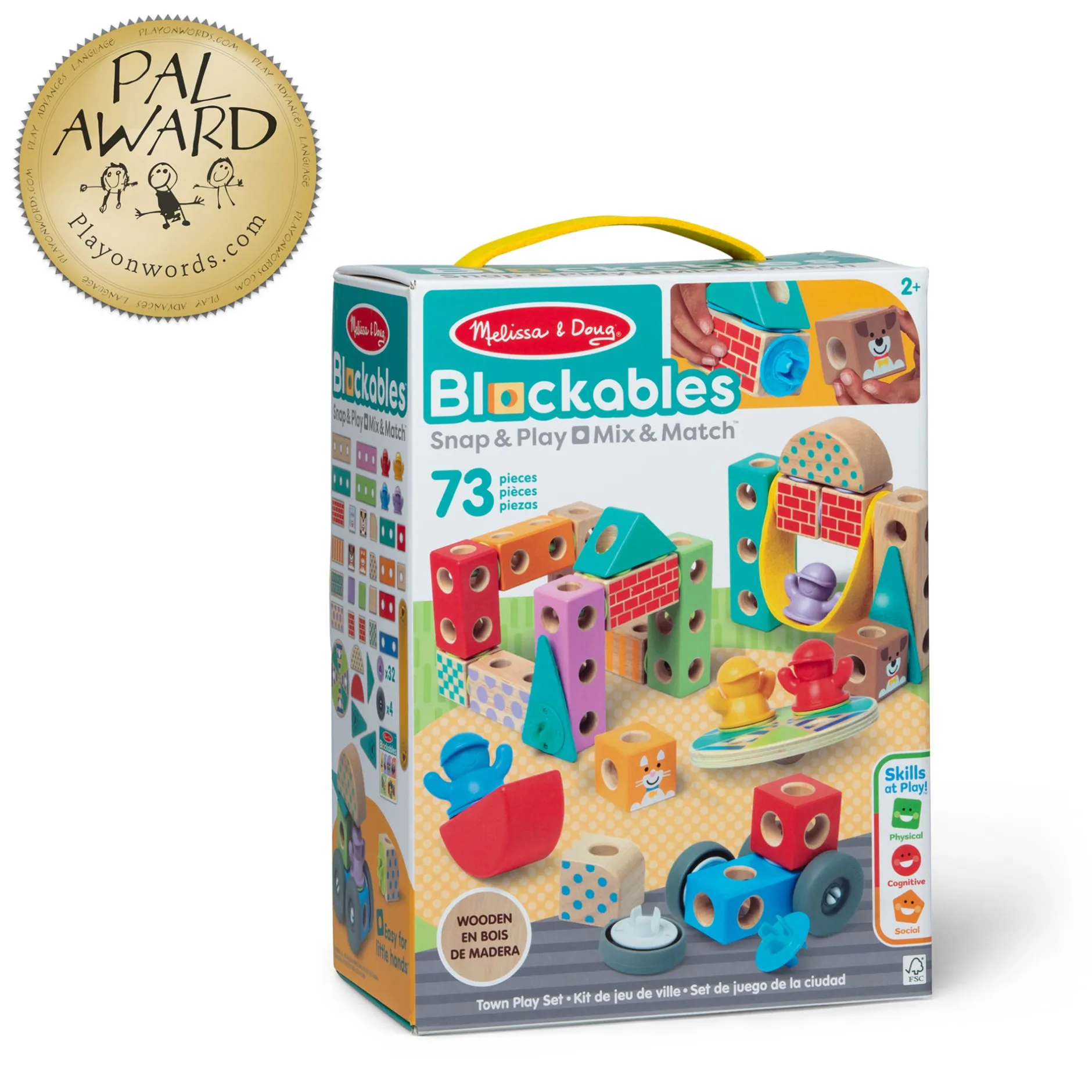 Colors & Shapes>Melissa & Doug Blockables™ Town Play Set