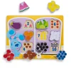 Animals & Nature Puzzles>Melissa & Doug Blue's Clues & You! Fridge Food Wooden Chunky Puzzle - 10 Pieces