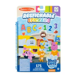 Stickers & Sticker Books>Melissa & Doug Blue's Clues & You! Restickable Stickers - Numbers & Letters