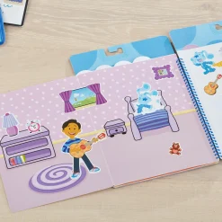 Stickers & Sticker Books>Melissa & Doug Blue's Clues & You! Restickable Stickers Pad - Places Blue Loves