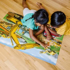 Vehicle & Train Puzzles>Melissa & Doug Building Site Floor Puzzle - 48 Pieces