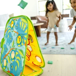 Outdoor Toys>Melissa & Doug Camo Chameleon Bean Bag Toss