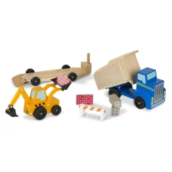 Vehicles & Trains>Melissa & Doug Classic Toy Dump Truck & Loader
