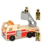 Vehicles & Trains>Melissa & Doug Classic Wooden Fire Truck Play Set