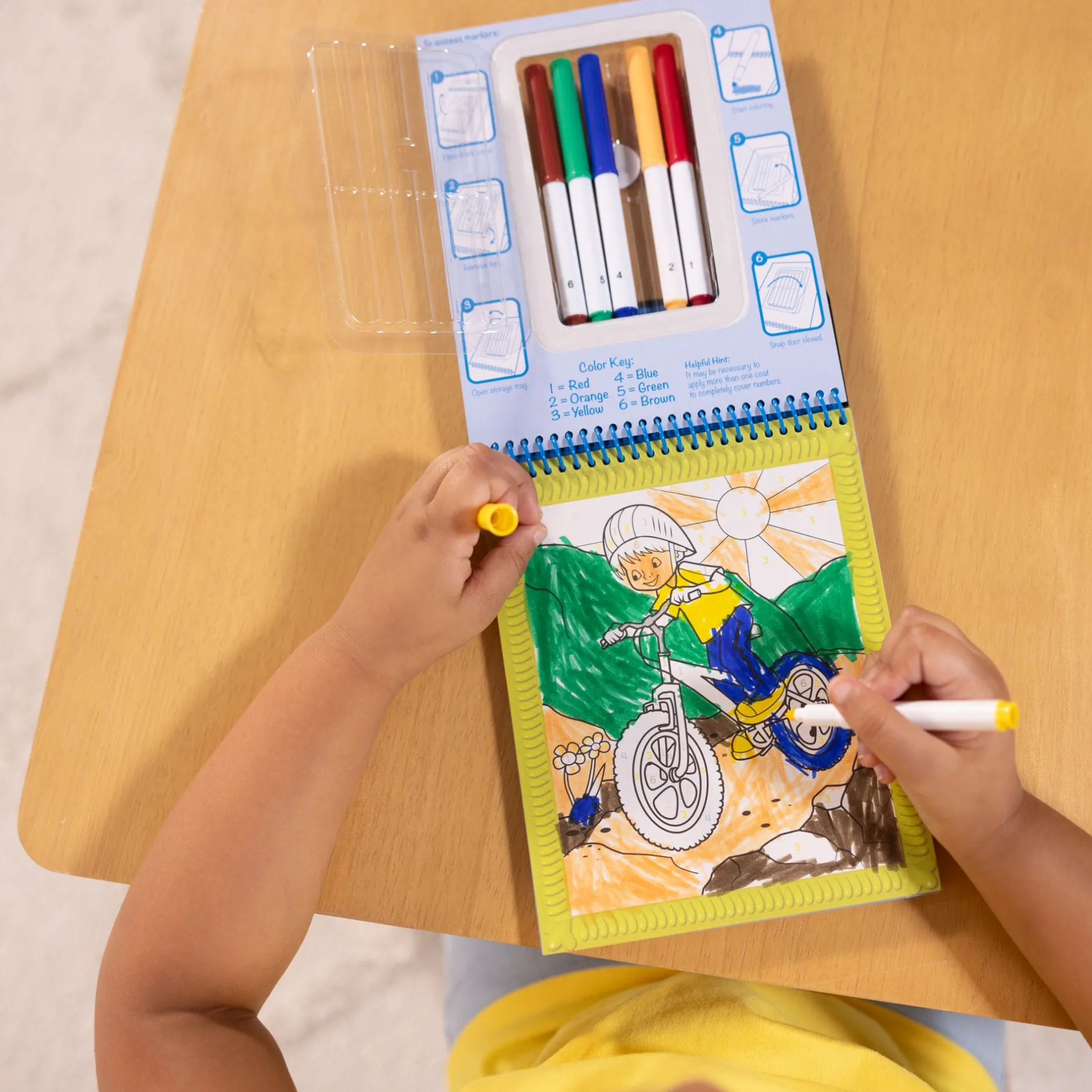 Activity Books>Melissa & Doug Color By Numbers - Blue