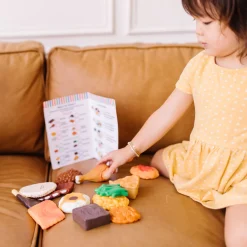 Play Food & Play Sets>Melissa & Doug Combine and Dine Dinners - 17-piece set