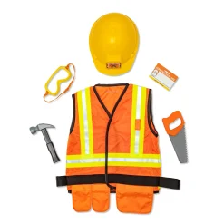 Dress Up>Melissa & Doug Construction Worker Costume Role Play Set