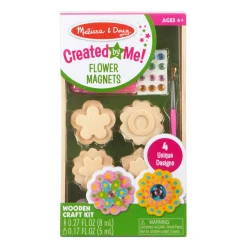 Craft & Stamp Kits>Melissa & Doug Created by Me! Flower Magnets Wooden Craft Kit