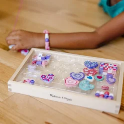 Craft & Stamp Kits>Melissa & Doug Created by Me! Heart Beads Wooden Bead Kit