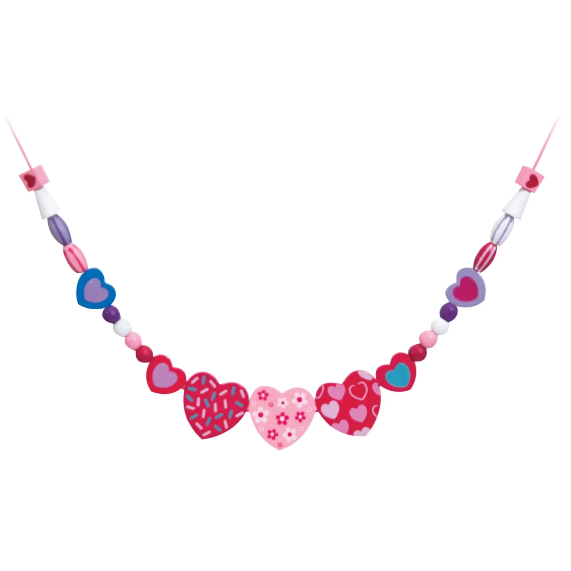Craft & Stamp Kits>Melissa & Doug Created by Me! Heart Beads Wooden Bead Kit