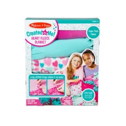Craft & Stamp Kits>Melissa & Doug Created by Me!™ Heart Fleece Blanket No-Sew Craft Kit