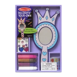 Craft & Stamp Kits>Melissa & Doug Decorate-Your-Own Wooden Princess Mirror