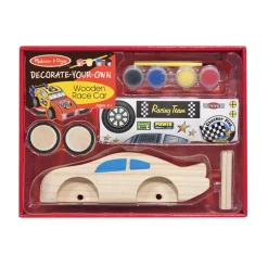 Craft & Stamp Kits>Melissa & Doug Decorate-Your-Own Wooden Race Car