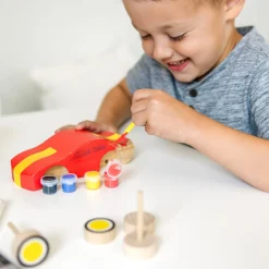 Craft & Stamp Kits>Melissa & Doug Decorate-Your-Own Wooden Race Car