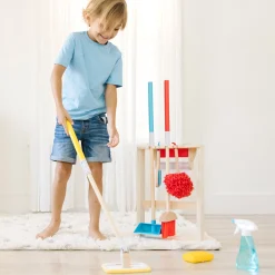Play Food & Play Sets>Melissa & Doug Deluxe Sparkle & Shine Cleaning Set