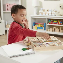 Craft & Stamp Kits>Melissa & Doug Deluxe Wooden Stamp Set - Animals