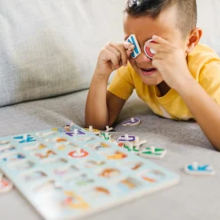 Alphabet & Counting Puzzles>Melissa & Doug Disney Classics Wooden Alphabet Peg Puzzle