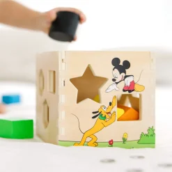 Colors & Shapes>Melissa & Doug Disney Mickey Mouse & Friends Wooden Shape Sorting Cube