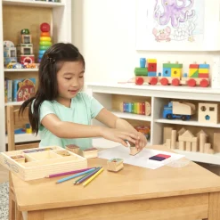 Craft & Stamp Kits>Melissa & Doug Disney Princess Wooden Stamp Set