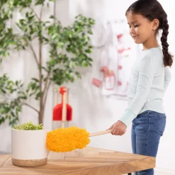 Play Food & Play Sets>Melissa & Doug Dust! Sweep! Mop! Cleaning Play Set