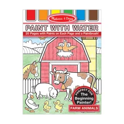 Activity Books>Melissa & Doug Farm Animals Paint with Water Kids' Art Pad