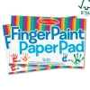 Easels & Art Supplies>Melissa & Doug Finger Paint Paper Pad 2-Pack