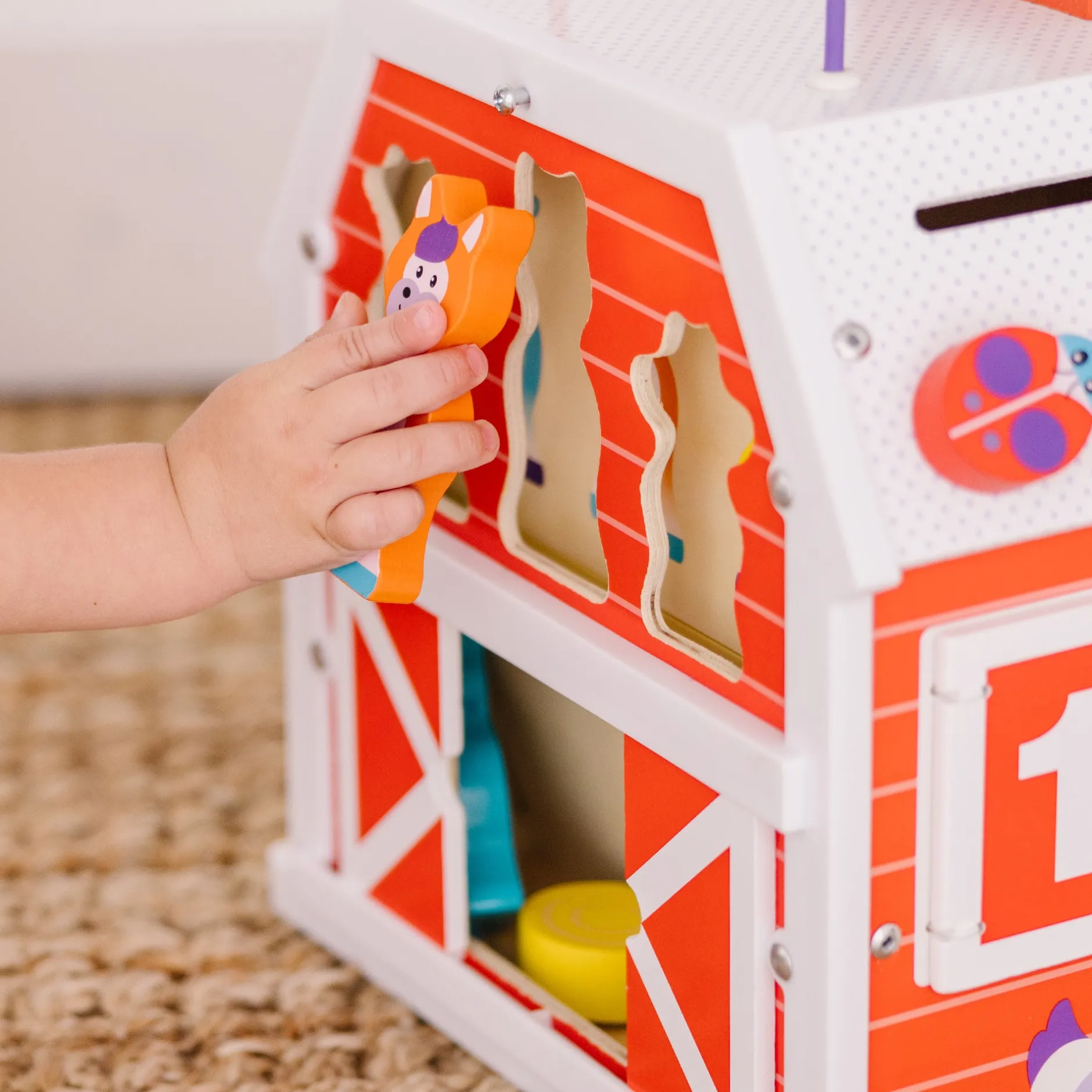 Motor Skills>Melissa & Doug First Play Slide, Sort & Roll Activity Barn