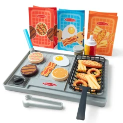 Play Food & Play Sets>Melissa & Doug Flip & Fry Grill Play Set with Color Changing Water WOW!
