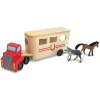 Vehicles & Trains>Melissa & Doug Horse Carrier Wooden Vehicles Play Set