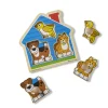 Animals & Nature Puzzles>Melissa & Doug House Pets Jumbo Knob Puzzle - 3 Pieces