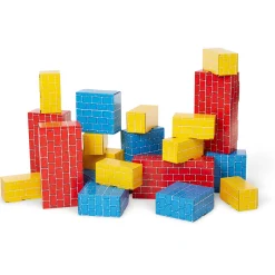 Motor Skills|Blocks & Stacking>Melissa & Doug Jumbo Cardboard Blocks - 24 Pieces