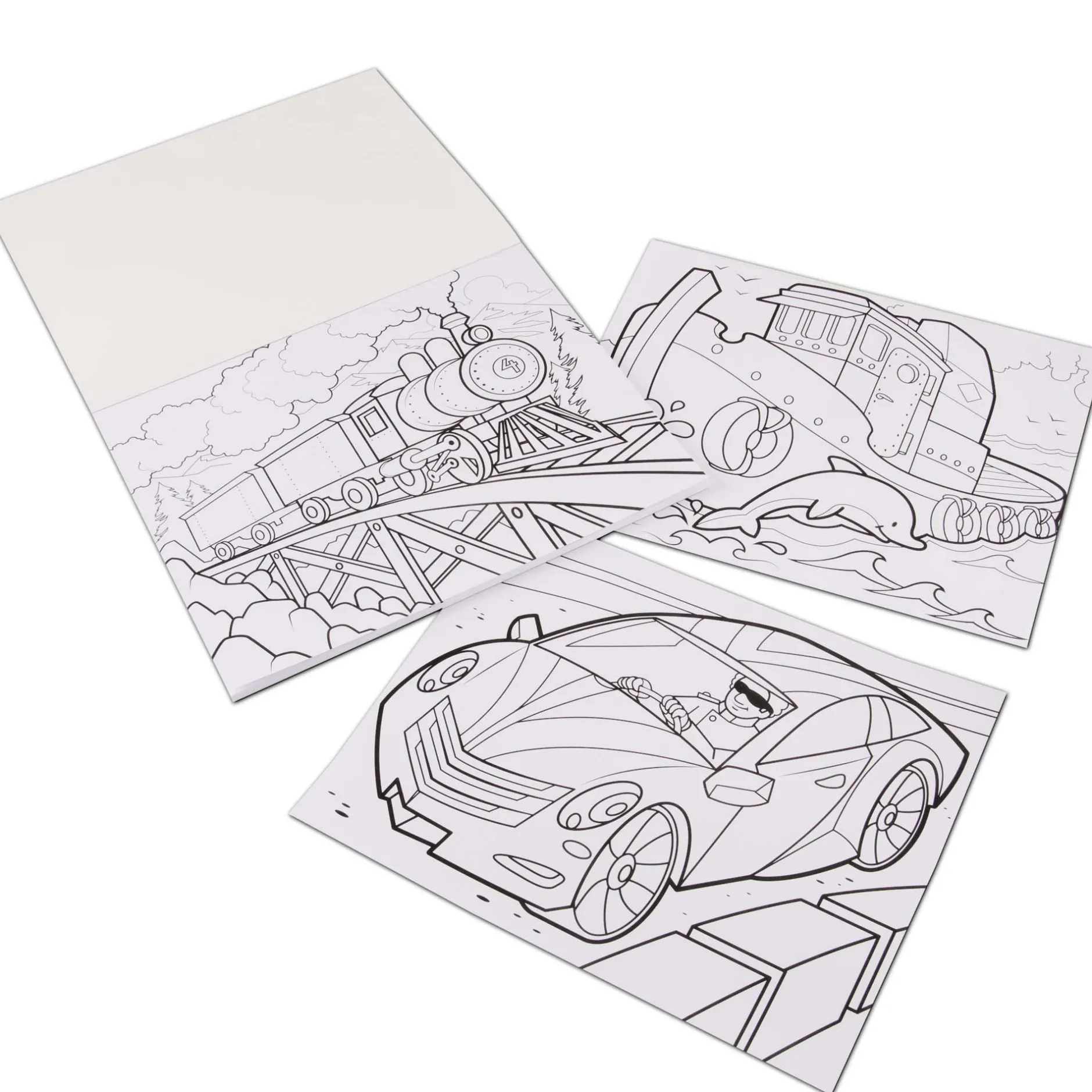 Activity Books>Melissa & Doug Jumbo Coloring Pad - Vehicles