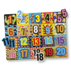 Alphabet & Counting Puzzles>Melissa & Doug Jumbo Numbers Chunky Puzzle