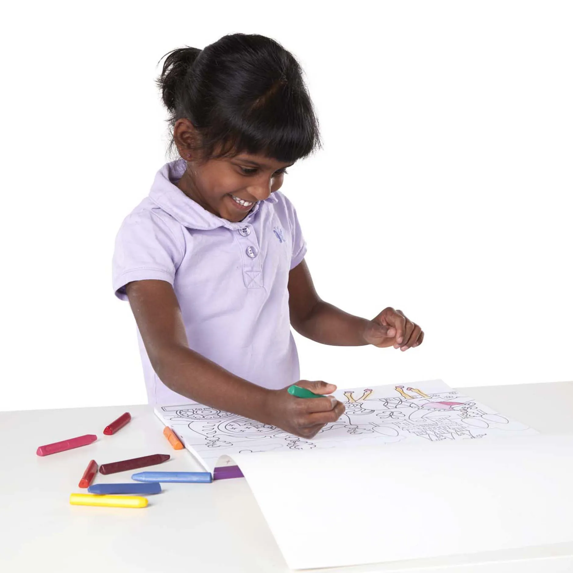 Activity Books>Melissa & Doug Jumbo 50-Page Kids' Coloring Pad - Horses, Hearts, Flowers, and More
