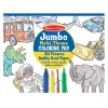Activity Books>Melissa & Doug Jumbo 50-Page Kids' Coloring Pad - Space, Sharks, Sports, and More