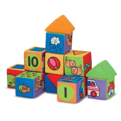Blocks & Stacking>Melissa & Doug K's Kids Match and Build Soft Blocks