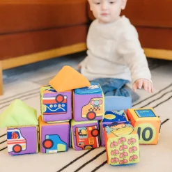 Blocks & Stacking>Melissa & Doug K's Kids Match and Build Soft Blocks