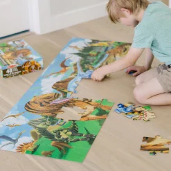 Animals & Nature Puzzles>Melissa & Doug Land of Dinosaurs Floor Puzzle - 48 Pieces