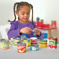 Play Food & Play Sets>Melissa & Doug Let's Play House! Grocery Cans