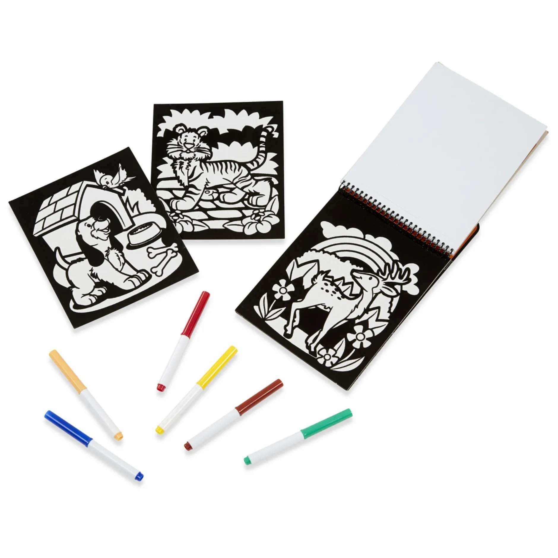 Activity Books>Melissa & Doug Magic Velvet Animal Scenes - On the Go Travel Activity