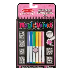 Activity Books>Melissa & Doug Magic Velvet Butterfly Scenes - On the Go Travel Activity