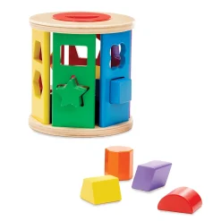 Colors & Shapes>Melissa & Doug Match and Roll Shape Sorter