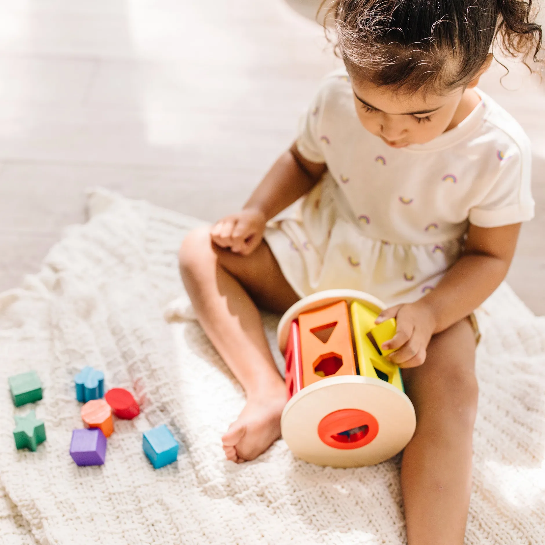 Colors & Shapes>Melissa & Doug Match and Roll Shape Sorter