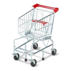 Play Food & Play Sets>Melissa & Doug Metal Grocery Shopping Cart Toy